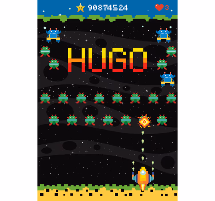 Store enrouleur gamer Écran d'arcade 8 bits - TenStickers