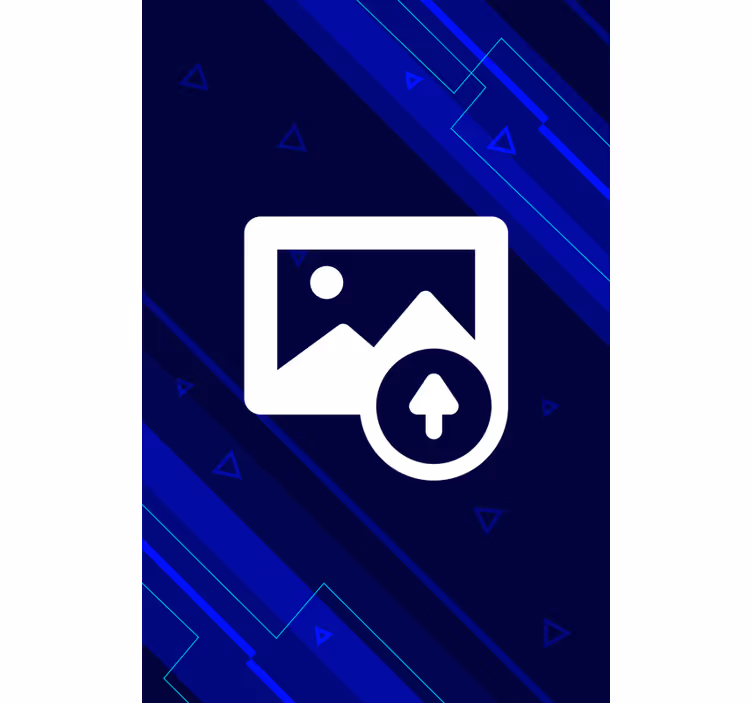 Store enrouleur gamer bleu logo personnalisé - TenStickers