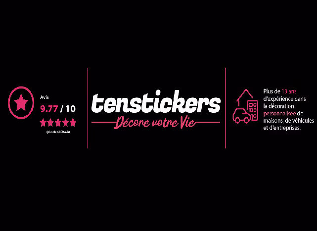 Tenstickers décore votre vie. Note 4.9/5 (plus de 4000 avis).