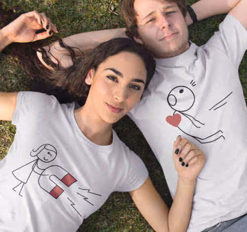 T-shirts pour Couples - Tenstickers T-shirts pour Couples - Tenstickers