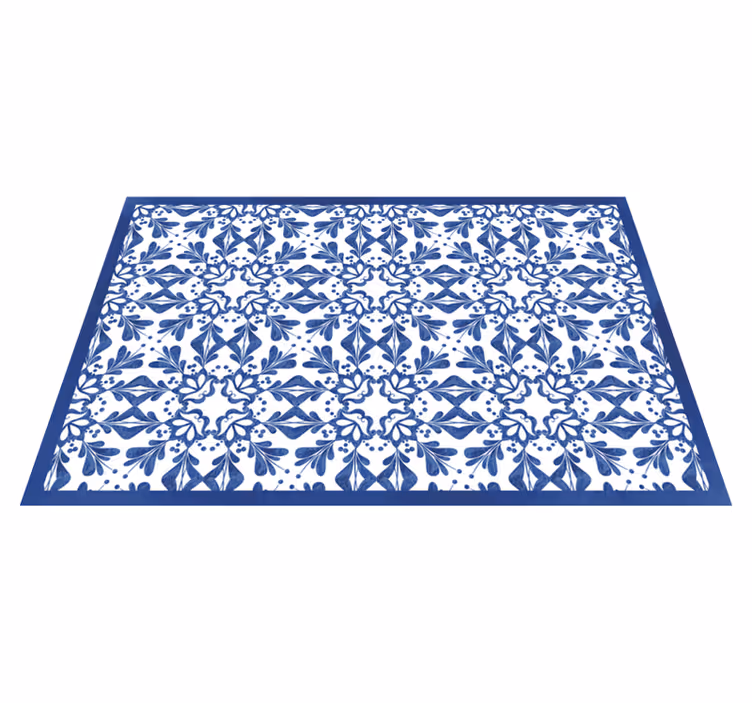 Set de table original hydraulique bleu classique - TenStickers