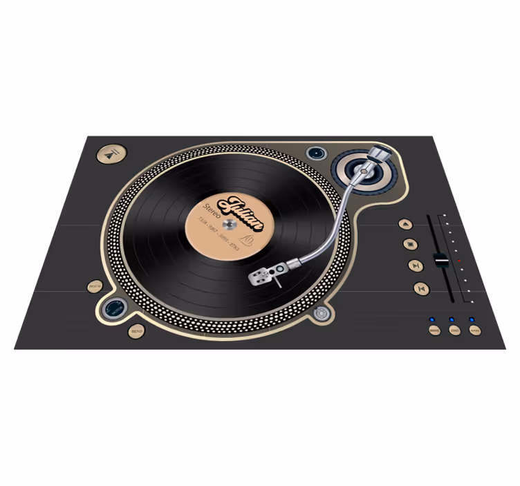 Set de table original motif disque vinyle - TenStickers
