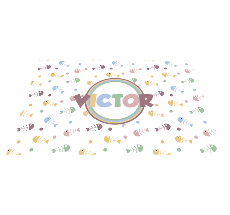 Set de table design enfant concept poisson animé - TenStickers