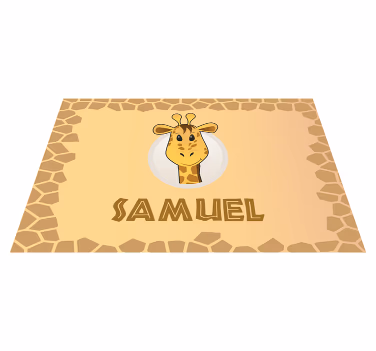 Set de table design enfant giraffe design personnage - TenStickers