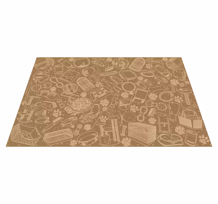 Set de table design bois éléments de cuisine raffinés - TenStickers