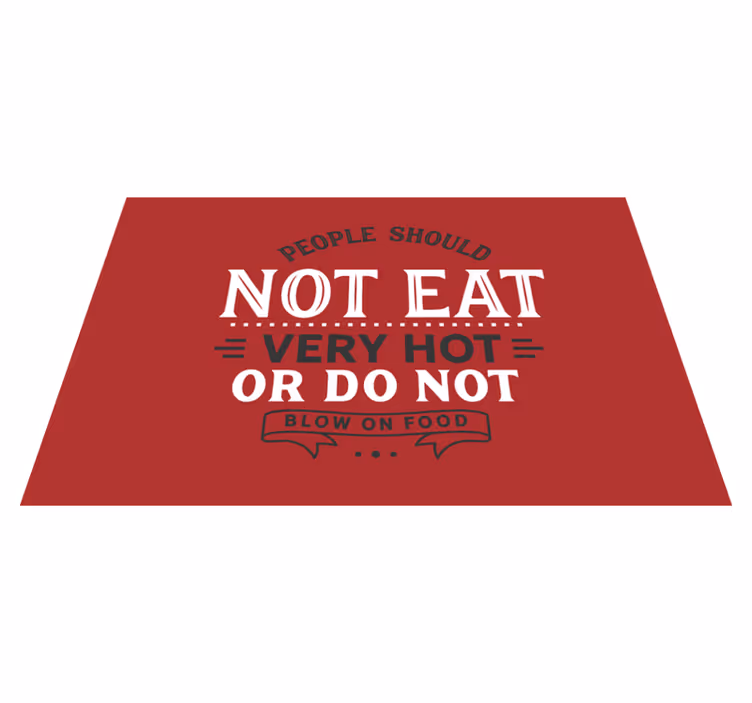 Set de table design citation message éducatif - TenStickers