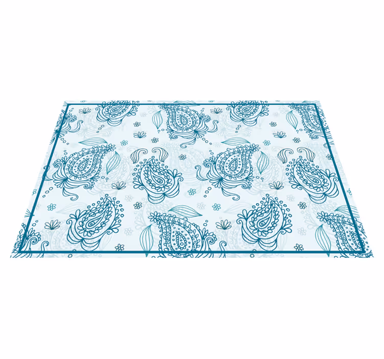 Set de table design bois motif floral complexe - TenStickers