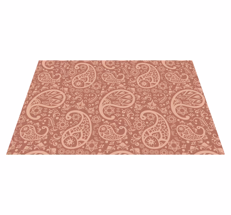 Set de table design bois élément floral élégant - TenStickers