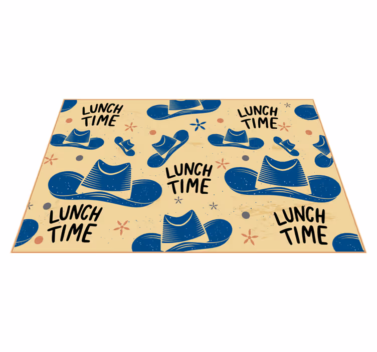 Set de table original chapeaux de déjeuner - TenStickers