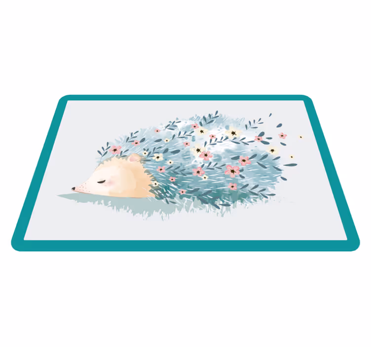 Set de table design enfant illustration de hérisson mignon - TenStickers