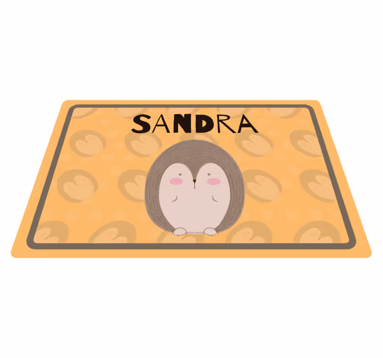 Set de table design enfant hérisson adorable - TenStickers