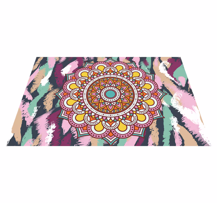 Set de table design bois Élément mandala Éveillé - TenStickers