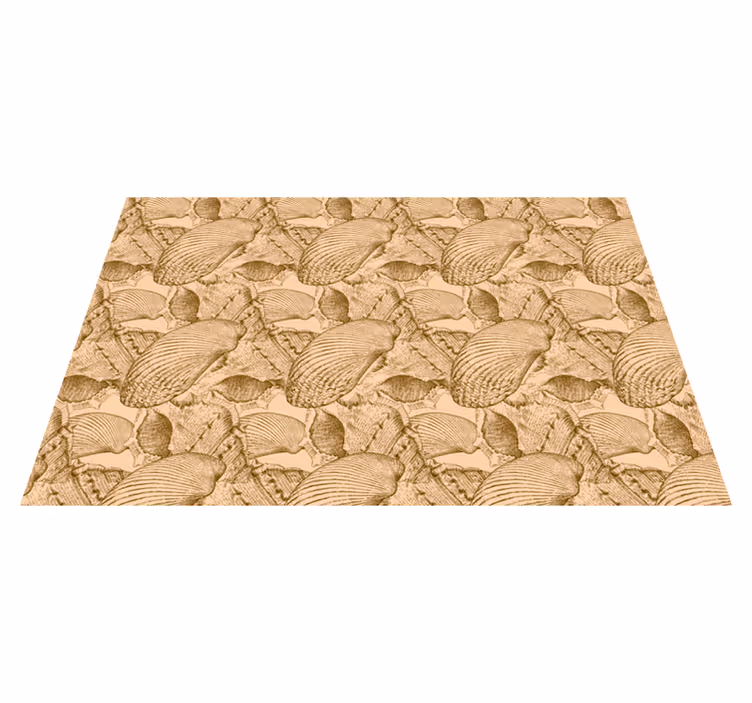 Set de table design bois texture coquillage - TenStickers