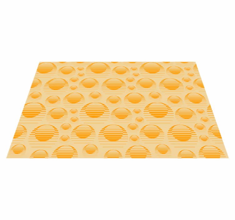 Set de table design bois motif cercle rayé - TenStickers