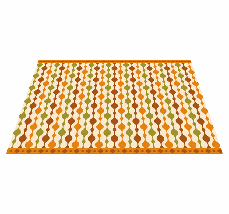 Set de table design bois motif coloré ondulé - TenStickers