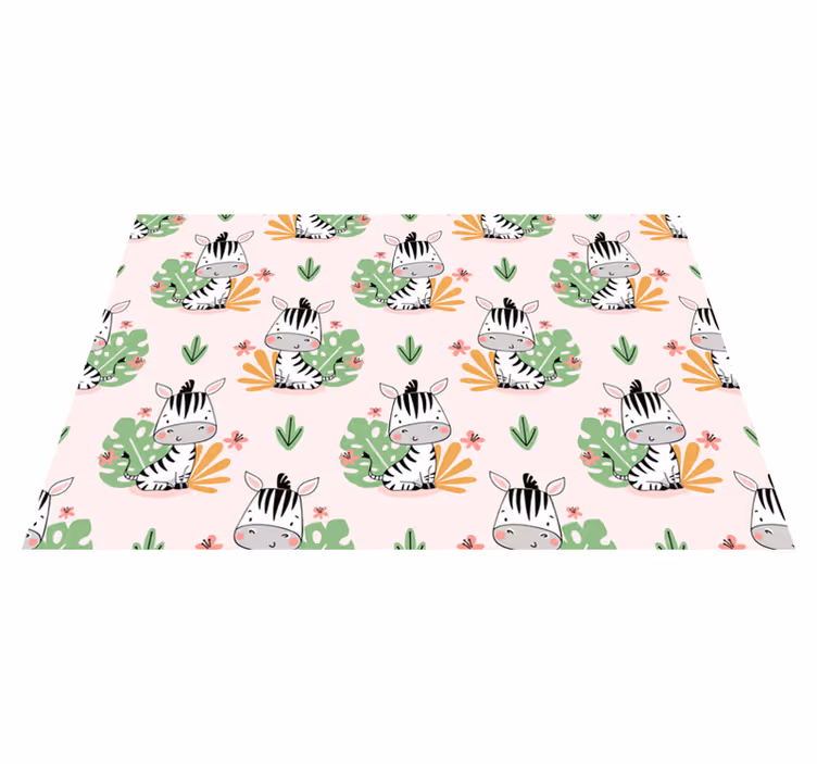 Set de table design enfant motif zèbre mignon - TenStickers
