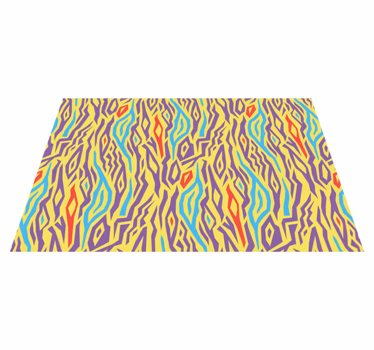 Set de table design bois motif abstrait coloré - TenStickers