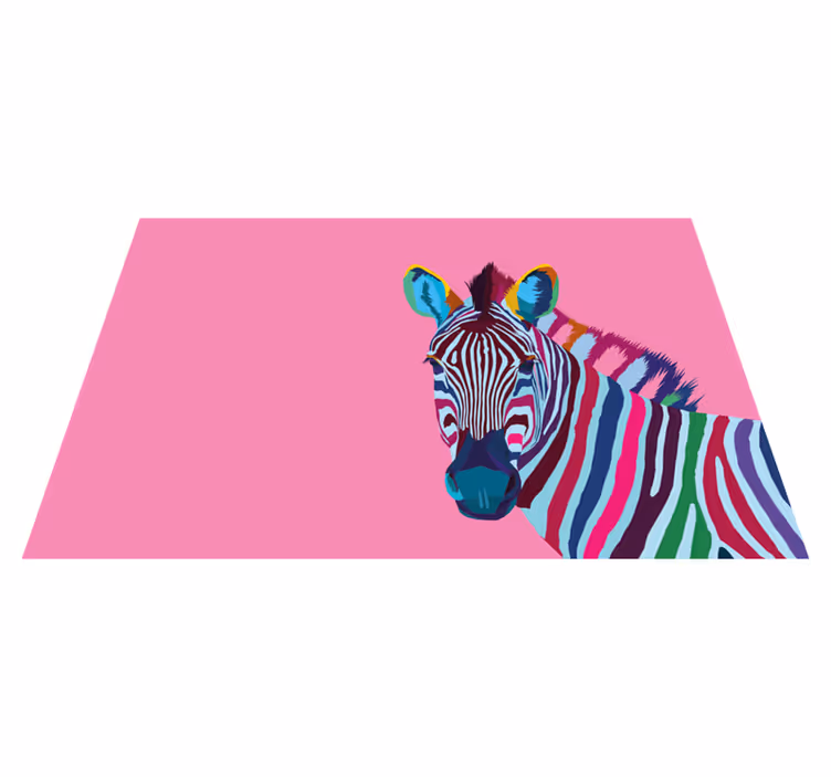 Set de table original animal pop art zèbre - TenStickers