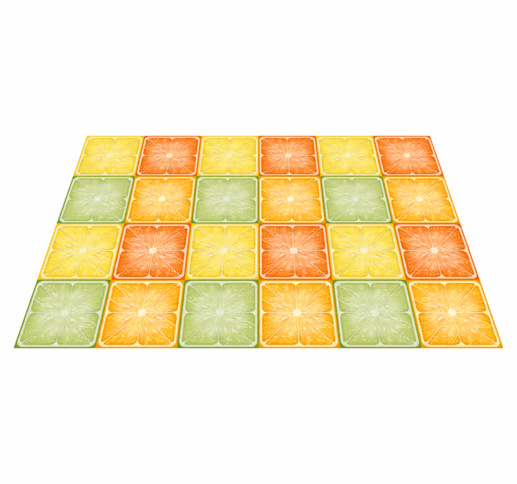Set de table original motif rond de tranches d'agrumes - TenStickers