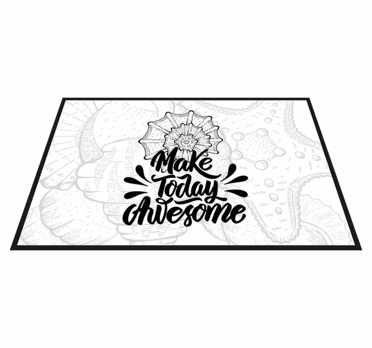 Set de table design citation rendez cette journée géniale - TenStickers