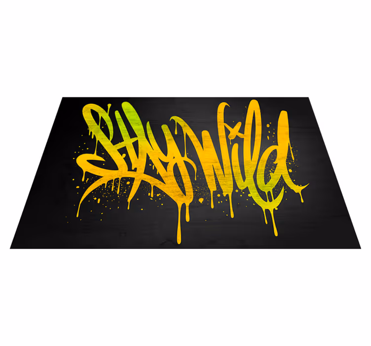 Set de table design citation restez sauvage script - TenStickers