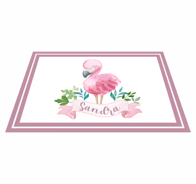 Set de table design flamant avec ruban - TenStickers