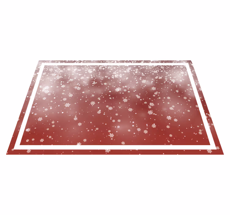 Set de table noël scène de flocons festive - TenStickers