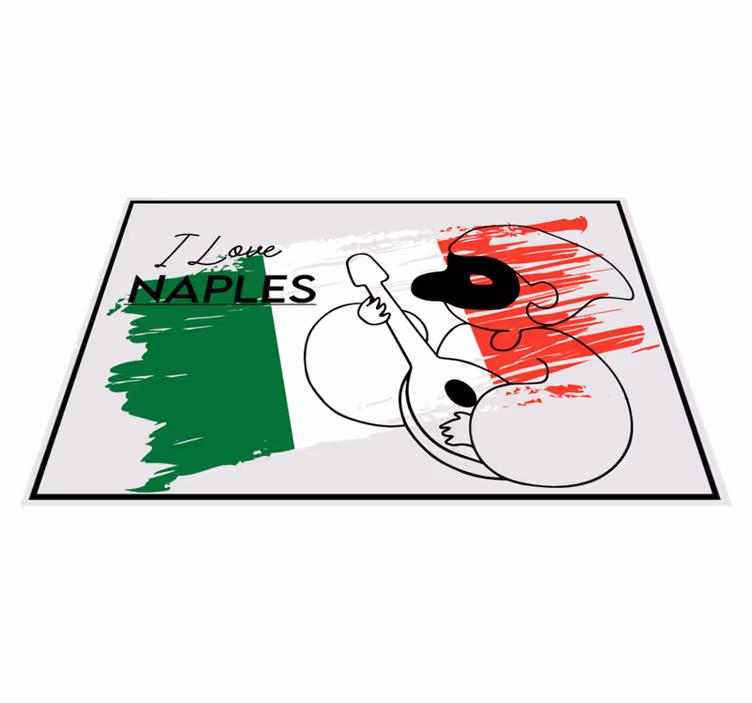 Set de table design citation j'aime naples design - TenStickers