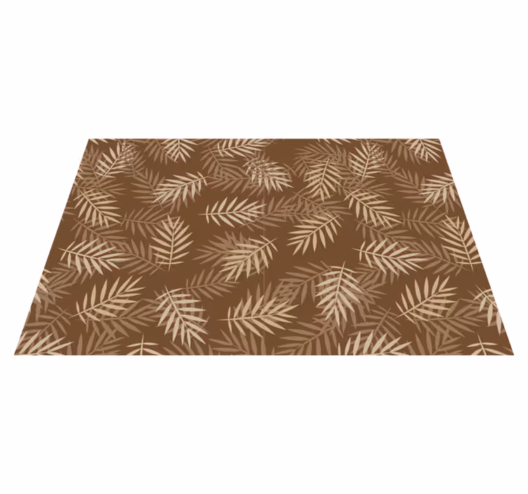 Set de table design bois motif feuilles naturelles - TenStickers
