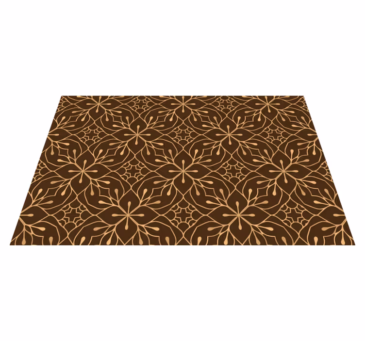 Set de table design bois idée fleur Élégante - TenStickers