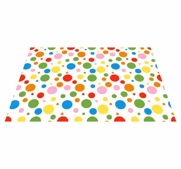 Set de table design enfant pois colorés - TenStickers