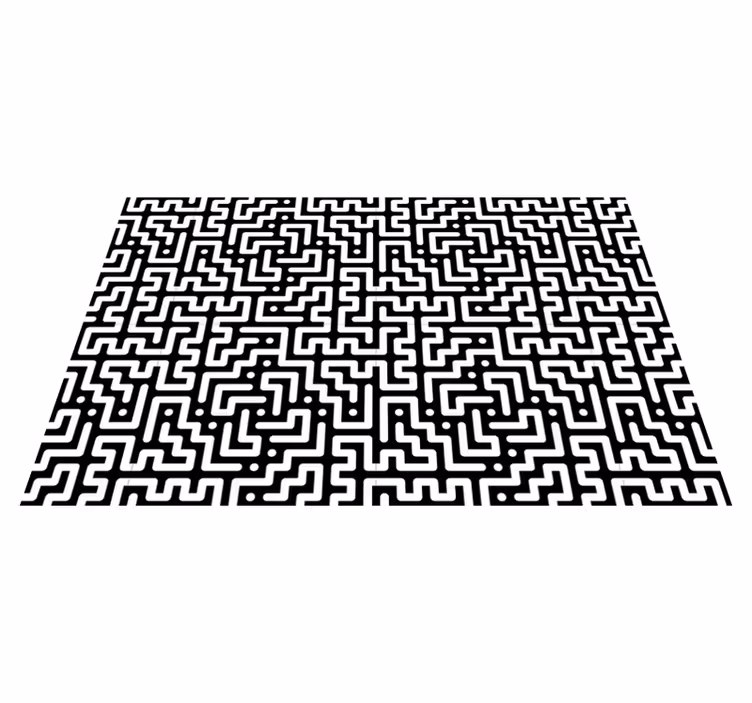 Set de table design bois motif labyrinthe abstrait - TenStickers