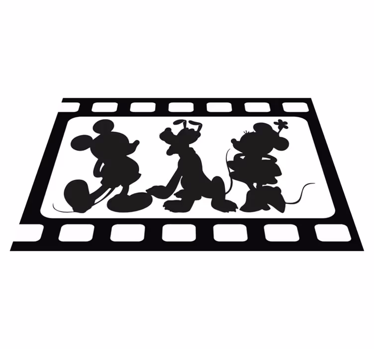 Set de table design enfant silhouettes de personnages animés - TenStickers