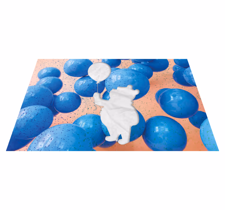 Set de table design enfant ours tenant un ballon - TenStickers