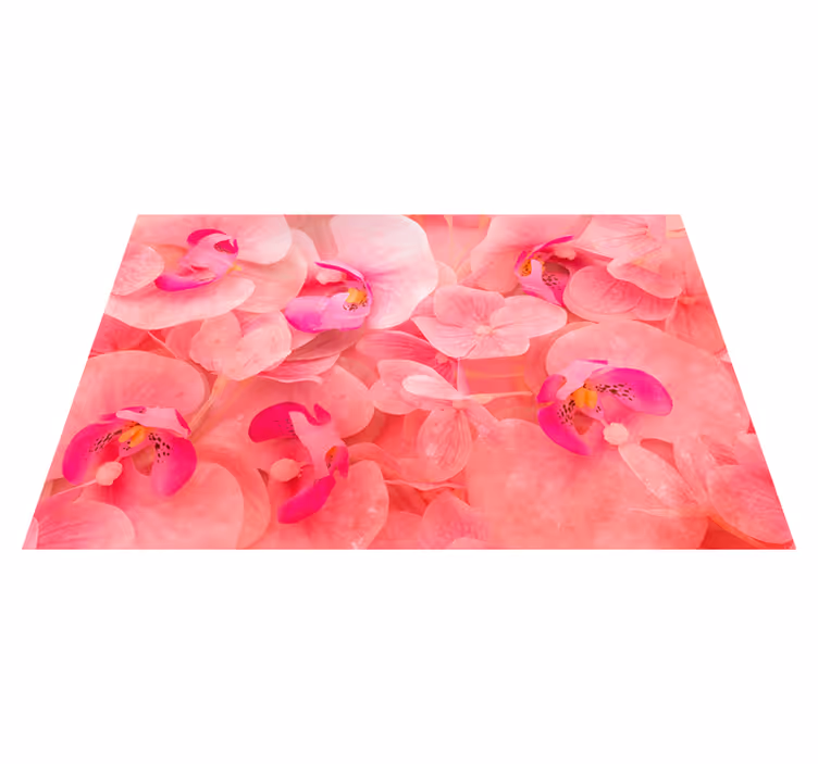 Set de table design bois composition de fleurs Élégantes - TenStickers