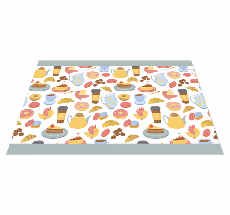 Set de table design enfant motifs de desserts colorés - TenStickers