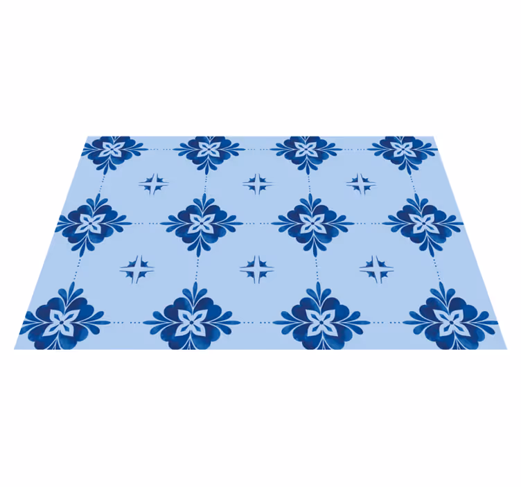 Set de table design bois imprimé florale - TenStickers