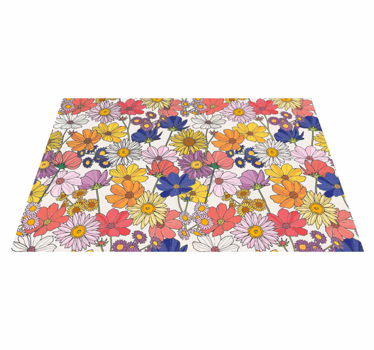 Set de table design enfant arrangement botanique vibrant - TenStickers