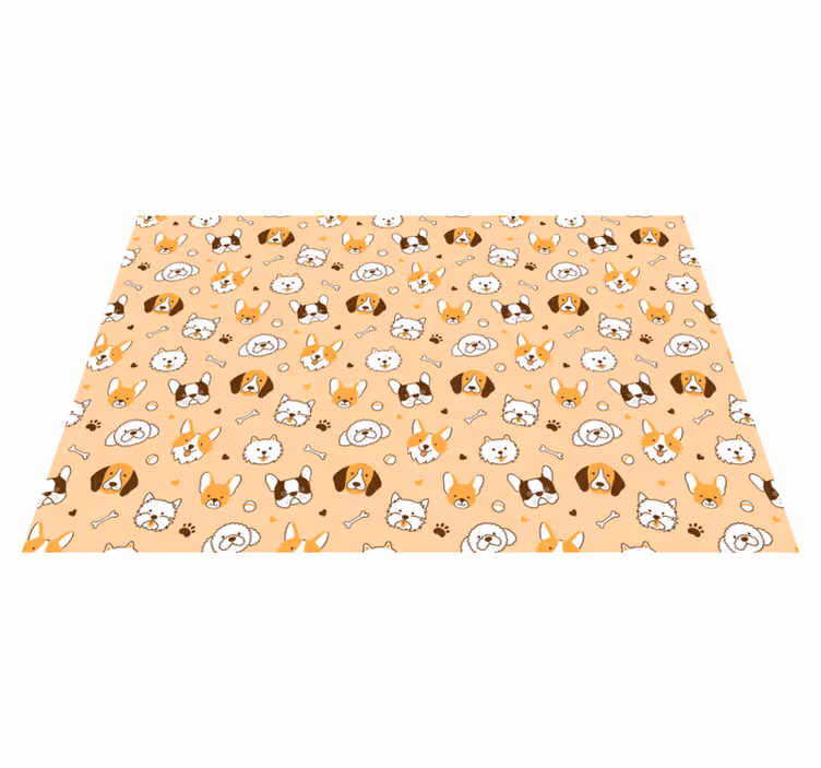 Set de table design enfant visages d'animaux mignons - TenStickers