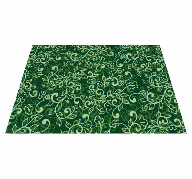 Set de table design bois motif floral vert - TenStickers