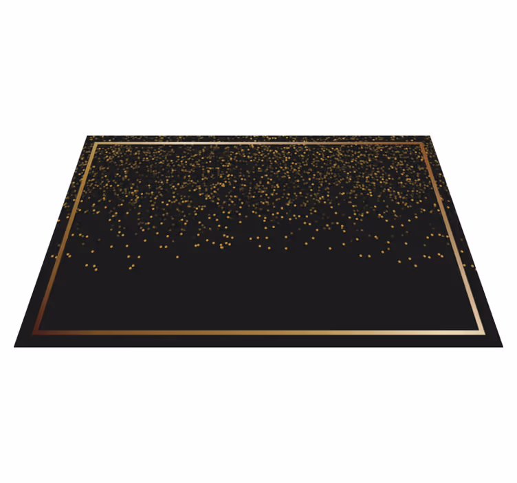 Set de table design élégant paillettes noires élégantes - TenStickers