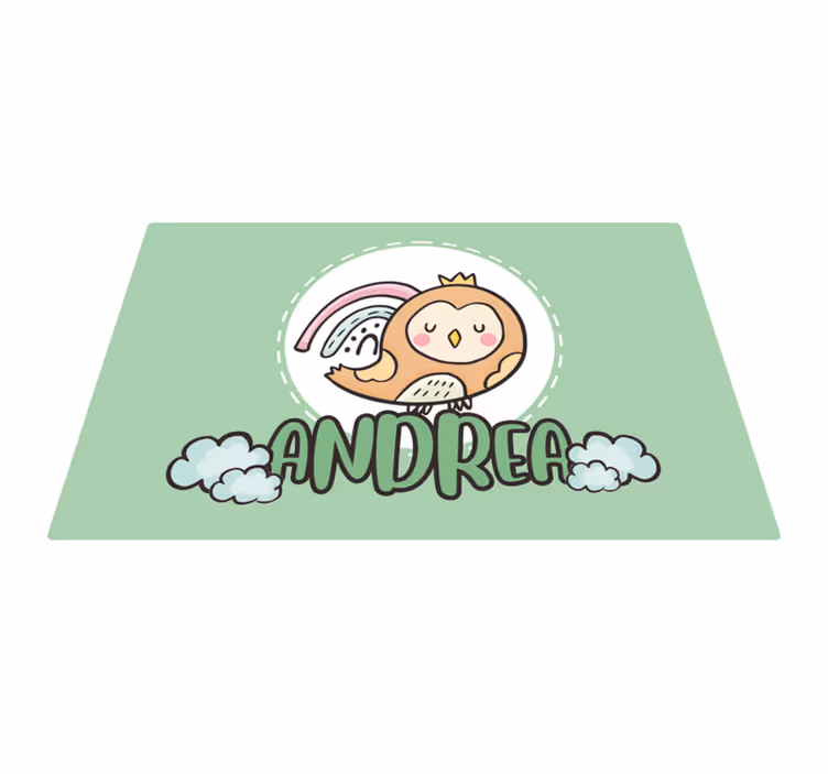 Set de table design enfant hibou mignon - TenStickers