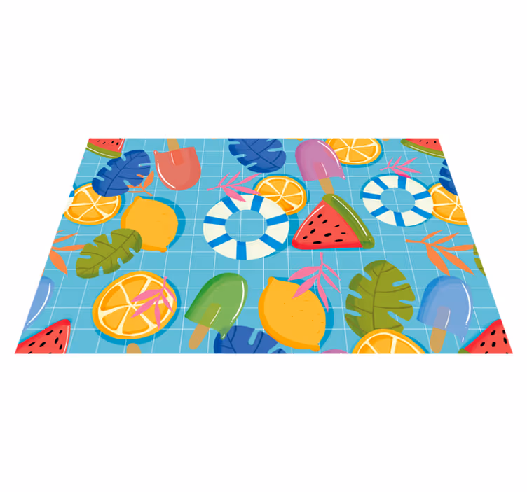 Set de table design enfant fruits et crèmes glacées - TenStickers