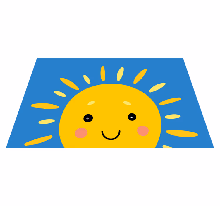 Set de table design enfant visage de soleil souriant - TenStickers