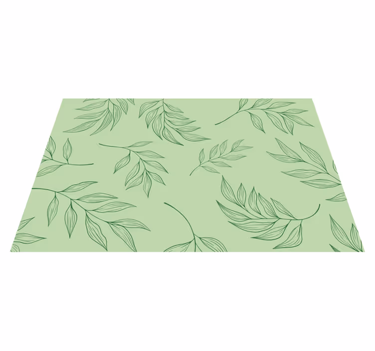 Set de table design bois motifs de feuilles élégants - TenStickers