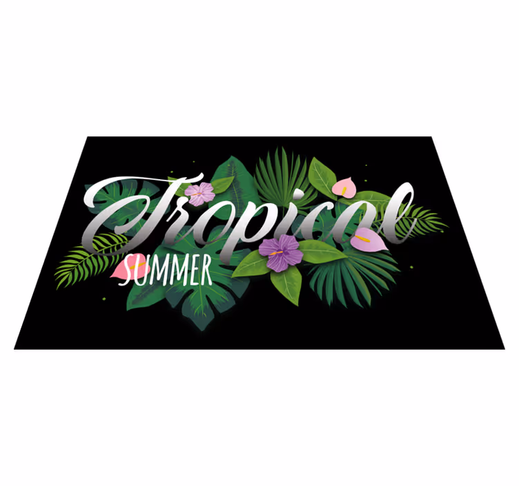 Set de table design nom été tropical - TenStickers