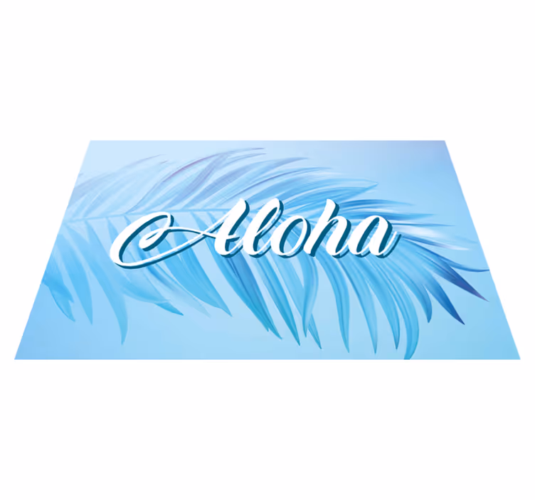 Set de table design nom Aloha personnalisable - TenStickers