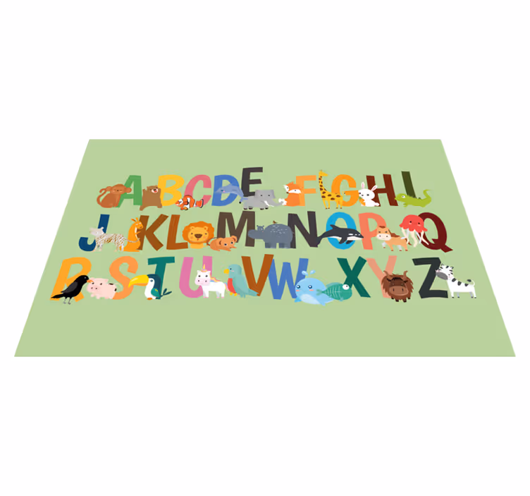 Set de table design enfant alphabet des animaux - TenStickers