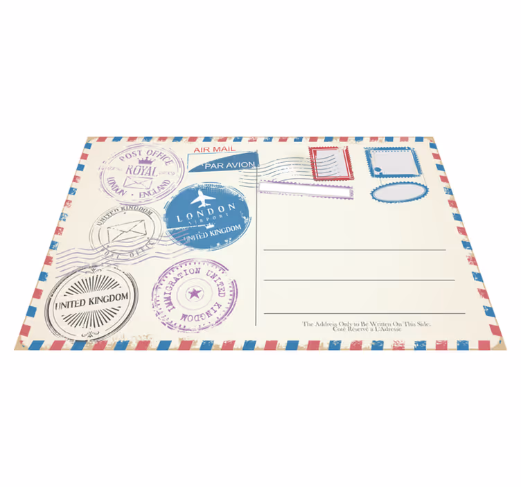 Set de table design elegant Vieilles lettres - TenStickers