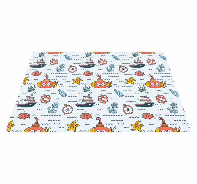 Set de table design enfant aventure sous-marine - TenStickers